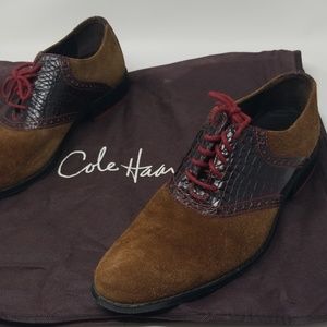 Cole Haan embossed Gator Leather/Suede dress shoe!